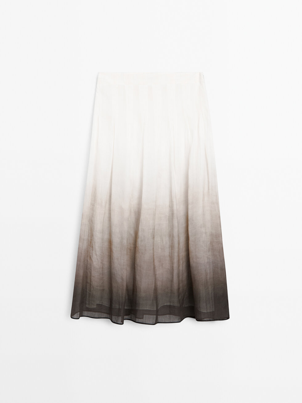 Massimo Dutti【NEW】Pleated midi skirt with box pleats 05275585800-o6.jpg?ts=
