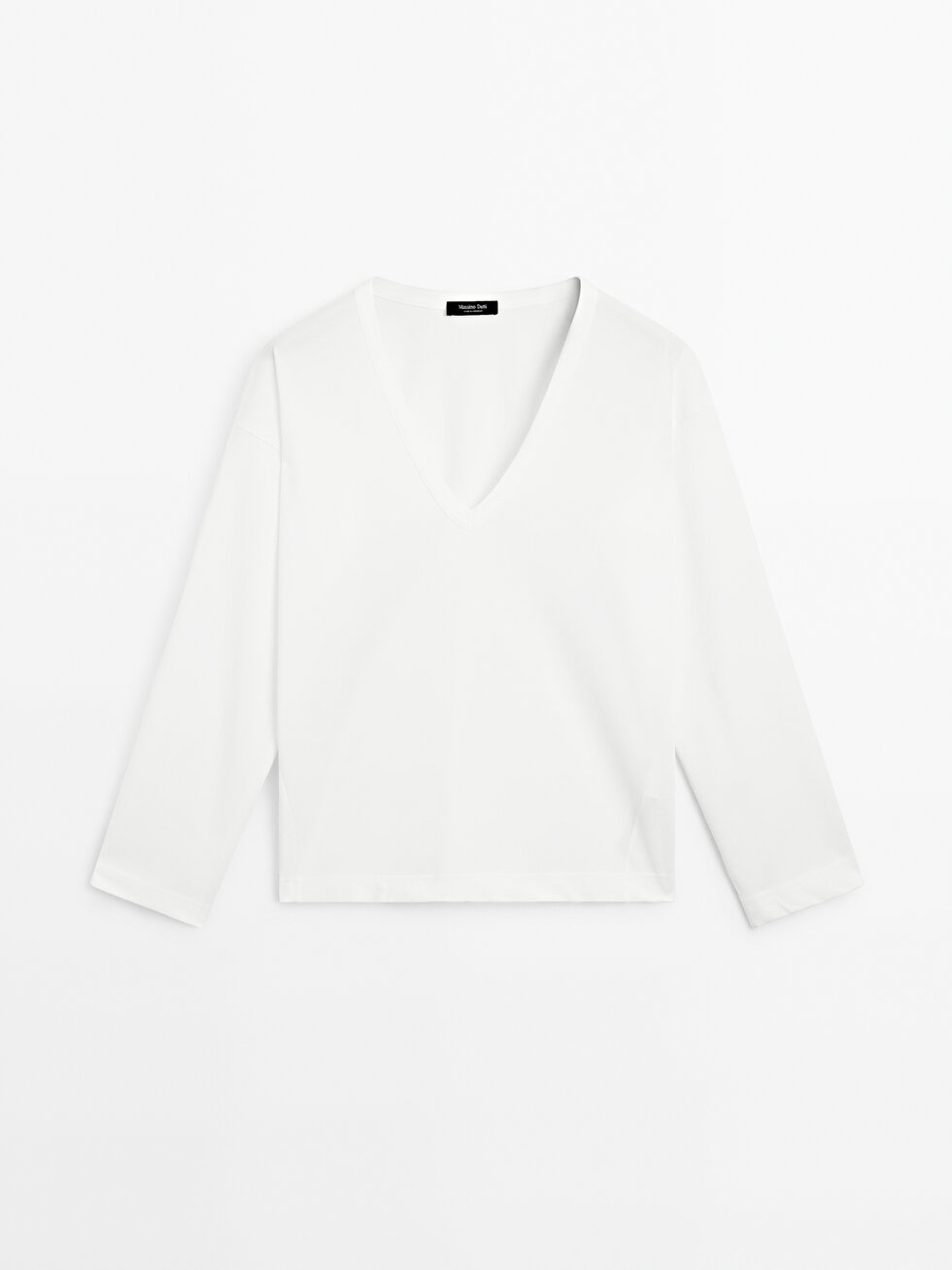 ★ Massimo Dutti★ Long loose fit V-neck one-piece 06613530 0669759556706-o7.jpg?ts=