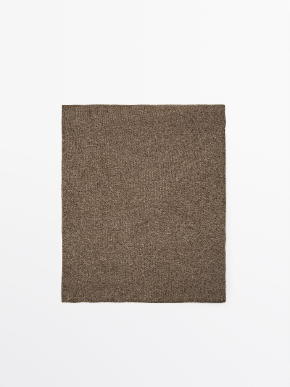 ★ Massimo Dutti★ 100 Cashmere Scarf 06338650802 100% cashmere scarf with melange detail · Grey, Cream, Black