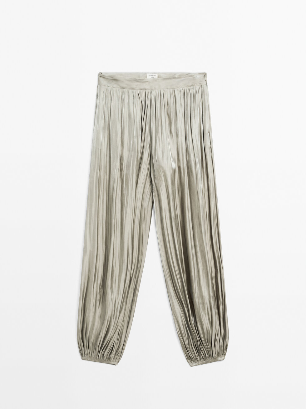 Shiny balloon trousers - STUDIO · Pale Green · Dressy
