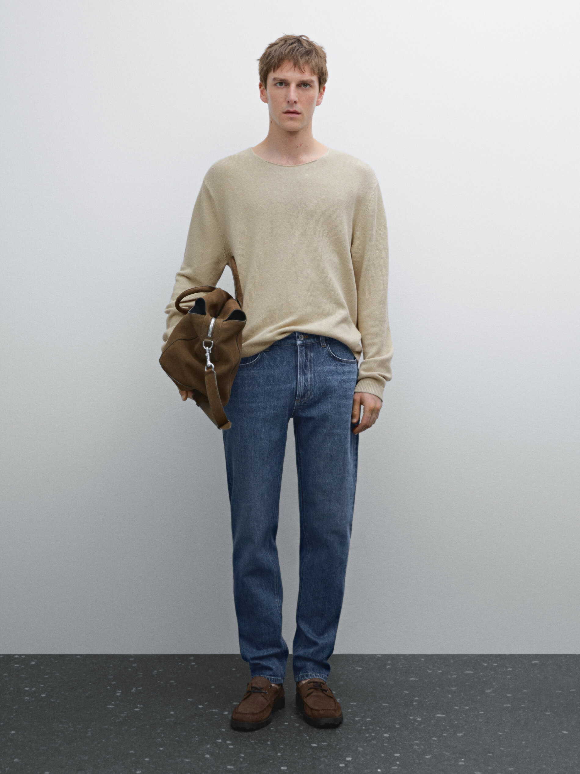Jean Tapered Fit - Indigo - 36 - Massimo Dutti - Homme