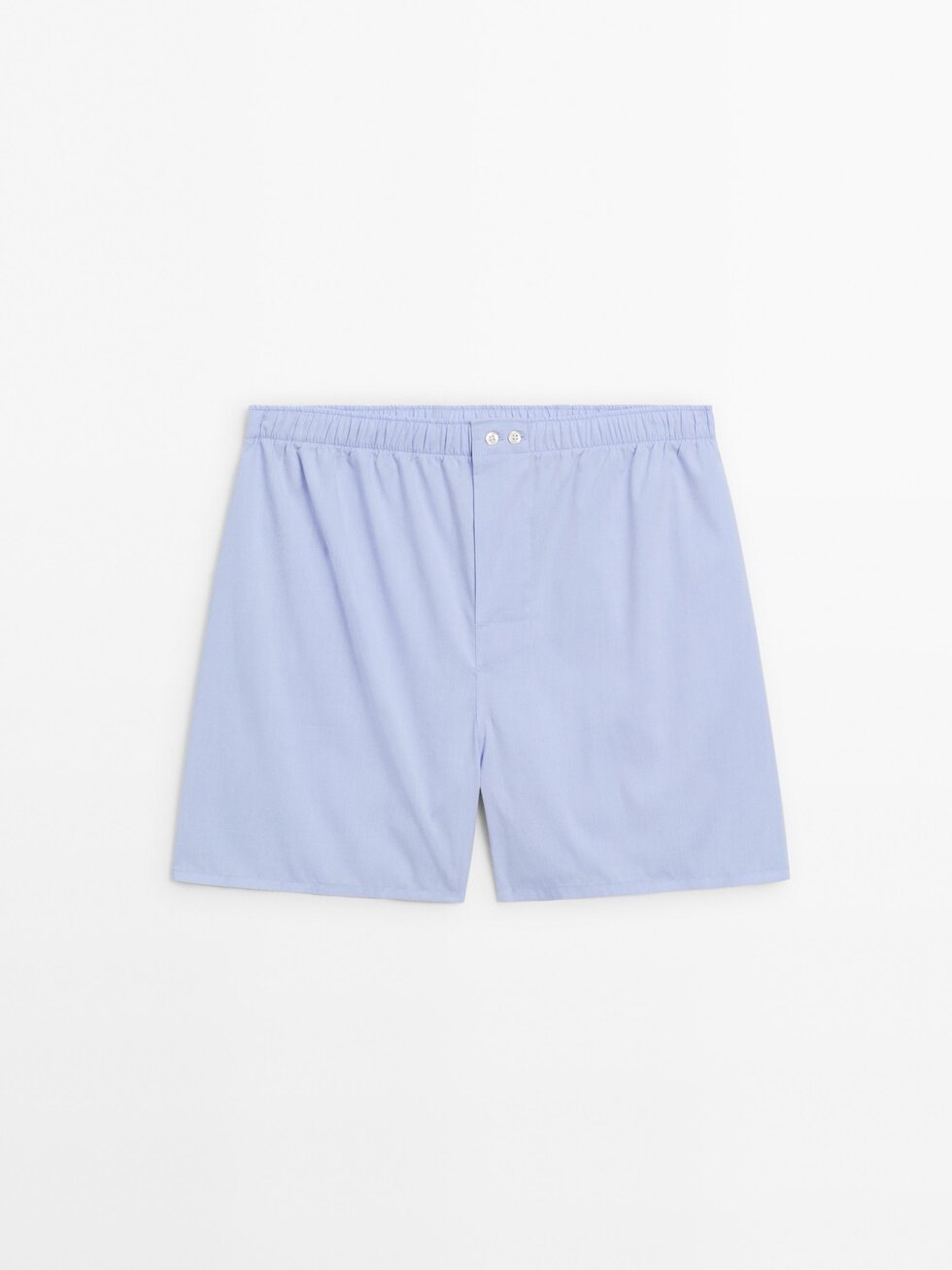 ★ Massimo Dutti★ Sky Blue Poplin Boxer Briefs 00240185403 Plain poplin boxers · Sky Blue · Underwear | Massimo Dutti