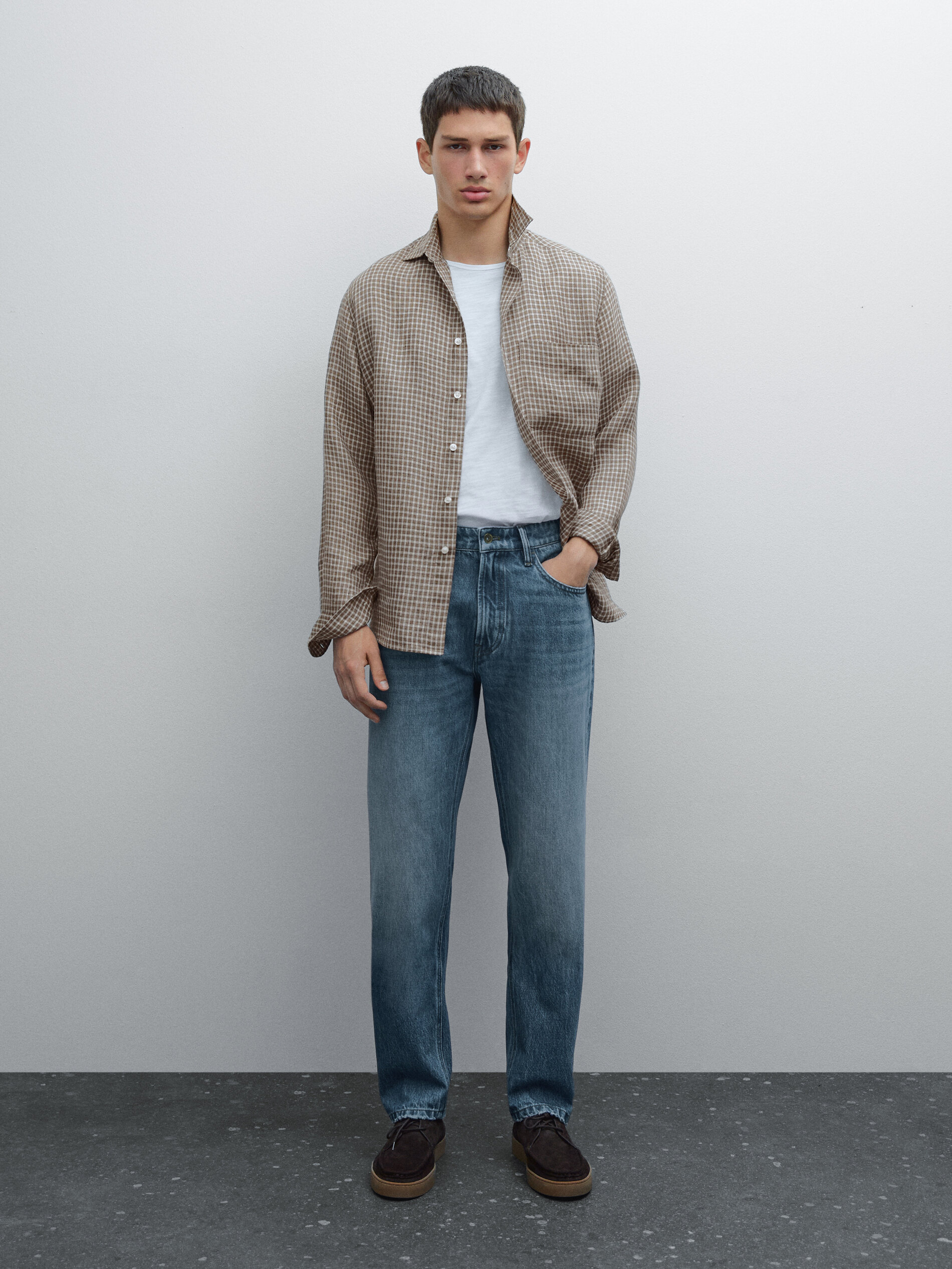 Jean Tapered Fit - Indigo - 36 - Massimo Dutti - Homme