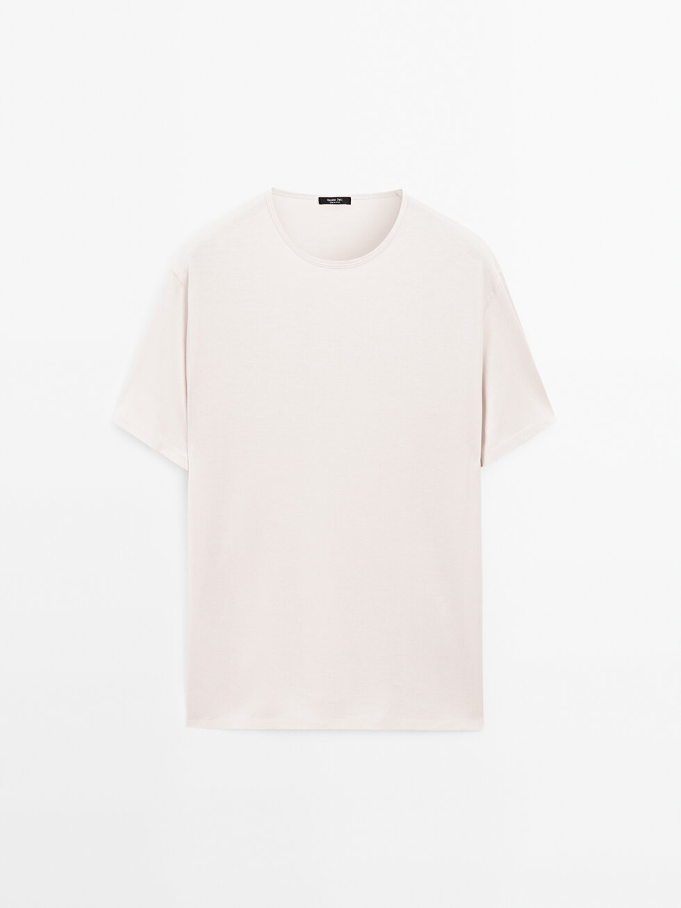 ★Massimo Dutti★ 100% cotton wide fit t-shirt Heavy weight cotton T-shirt · White · Accessories | Massimo