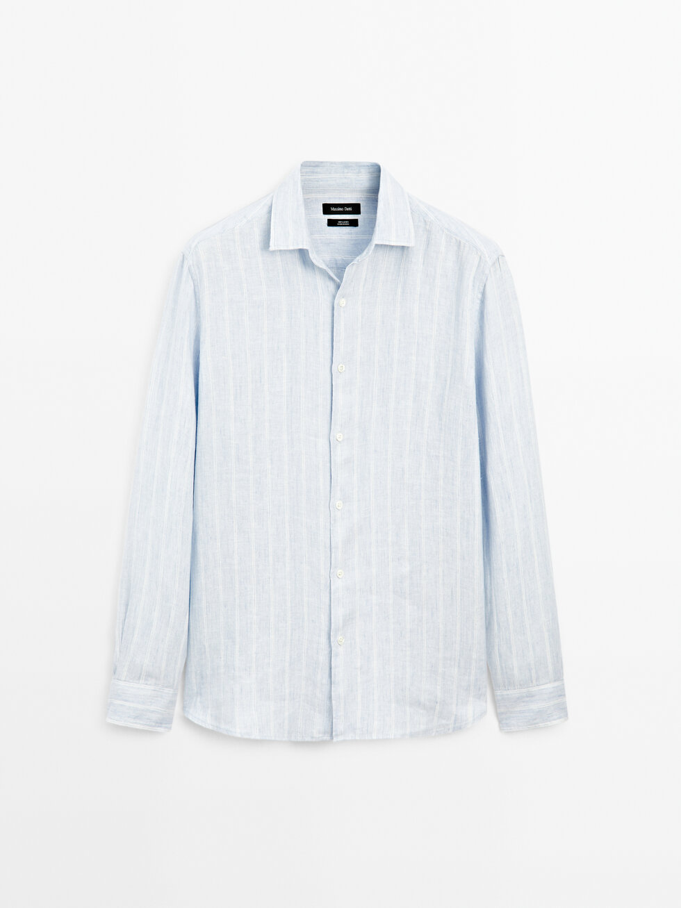 Regular fit кошула со двојни риги
