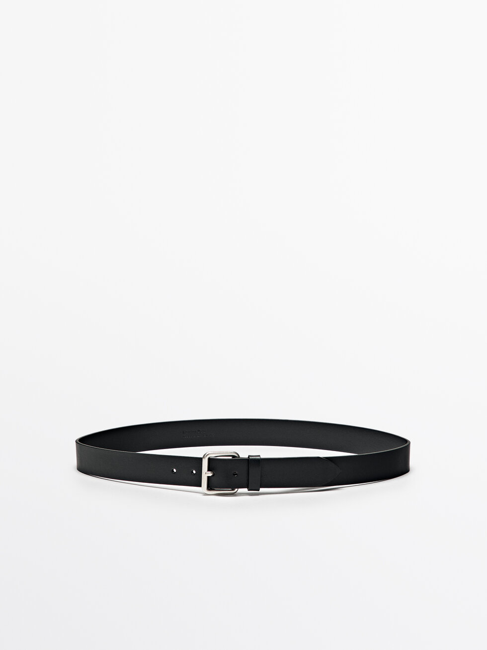 【Massimo dutti】メタルパーツ付きレザーベルト Massimo Dutti(マッシモドゥッティ) ベルト(レディース) - 海外