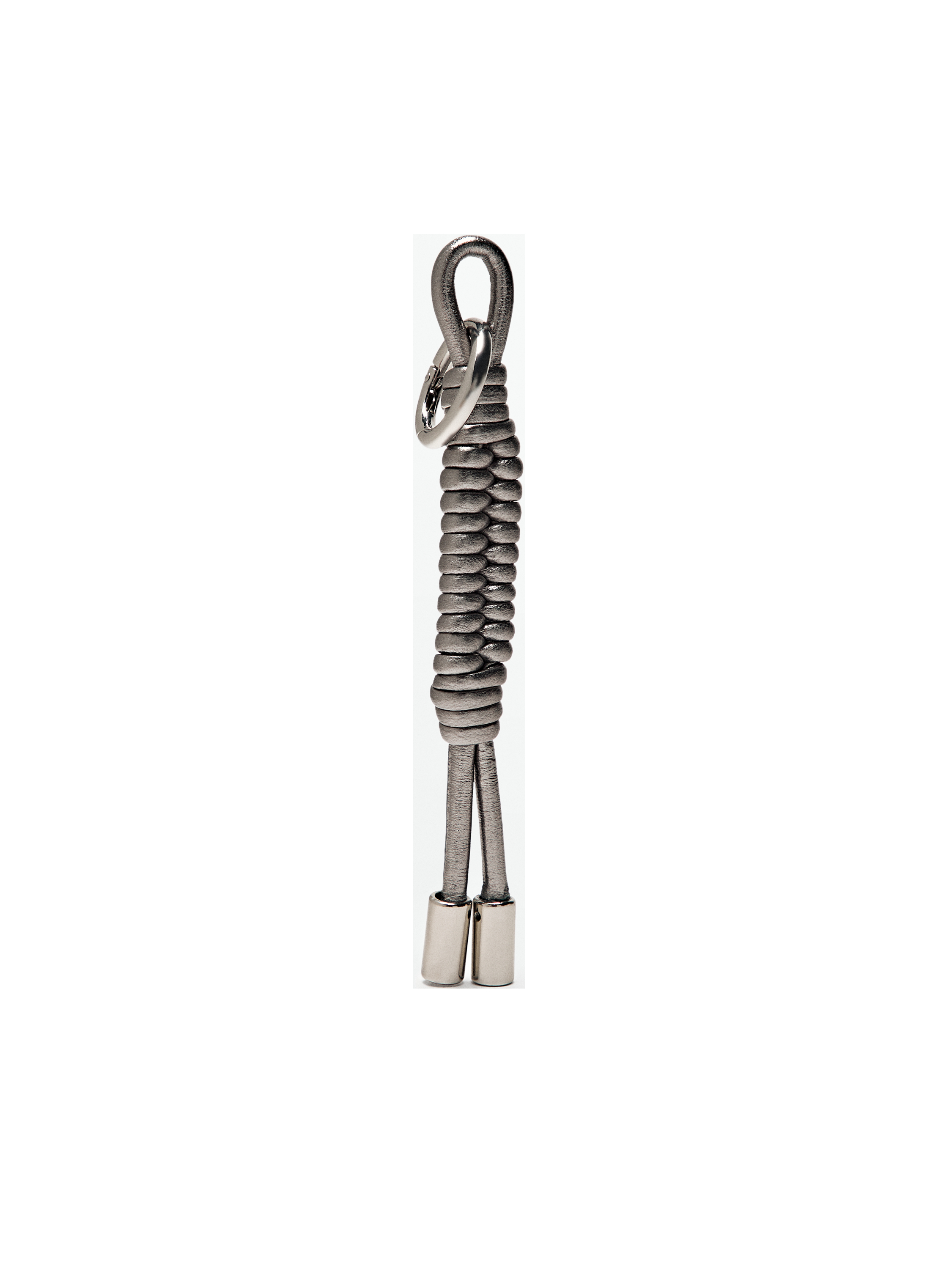 Nappa leather keychain charm knots_3