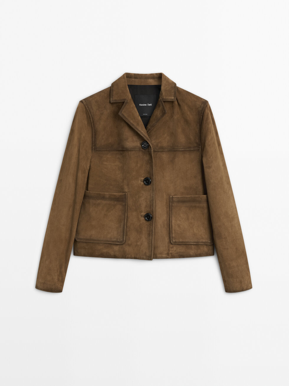 Jacke aus Wildleder mit Taschen