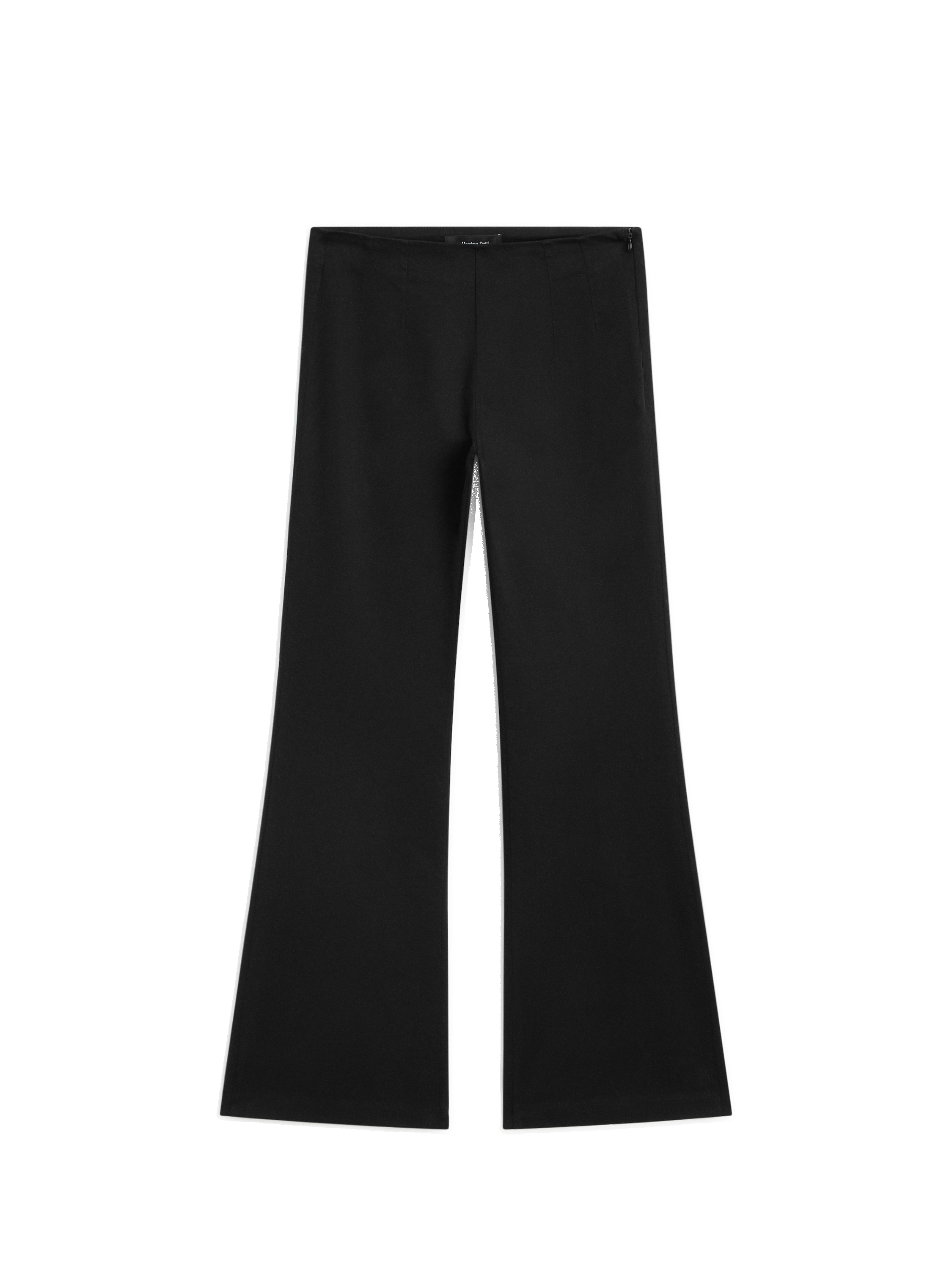 Orta bel streç İspanyol paça pantolon_1