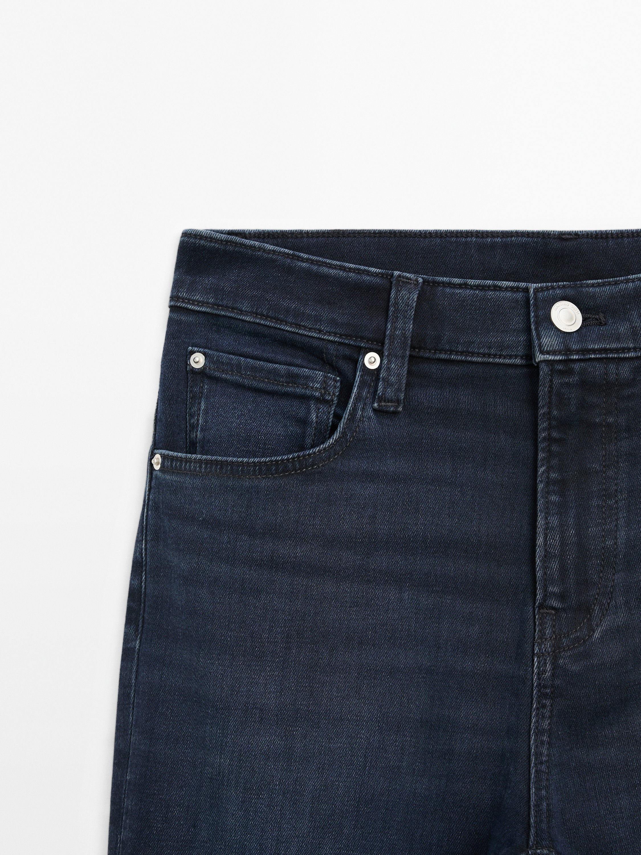 Yüksek bel skinny fit İspanyol paça jean_5
