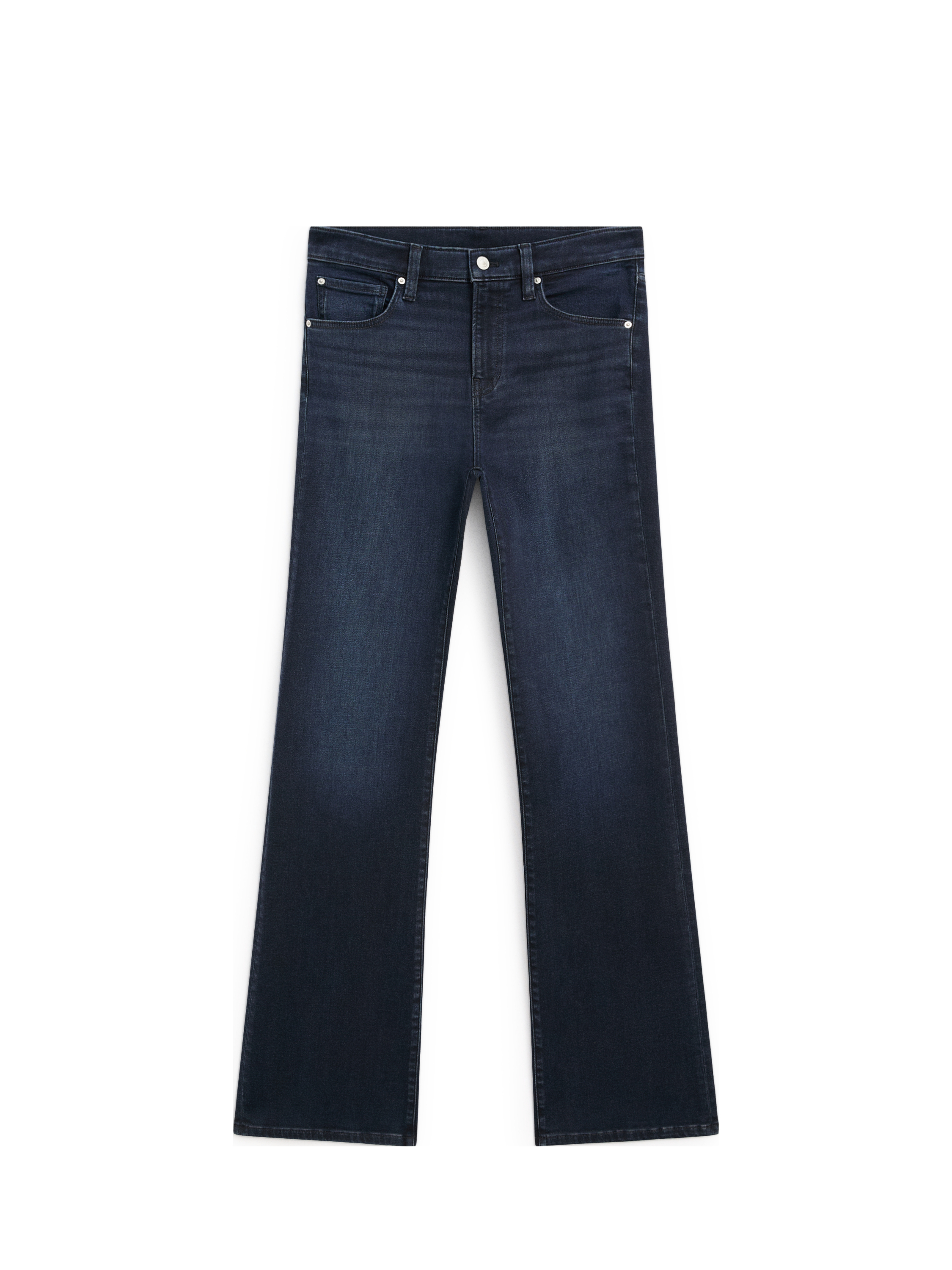 Yüksek bel skinny fit İspanyol paça jean_4
