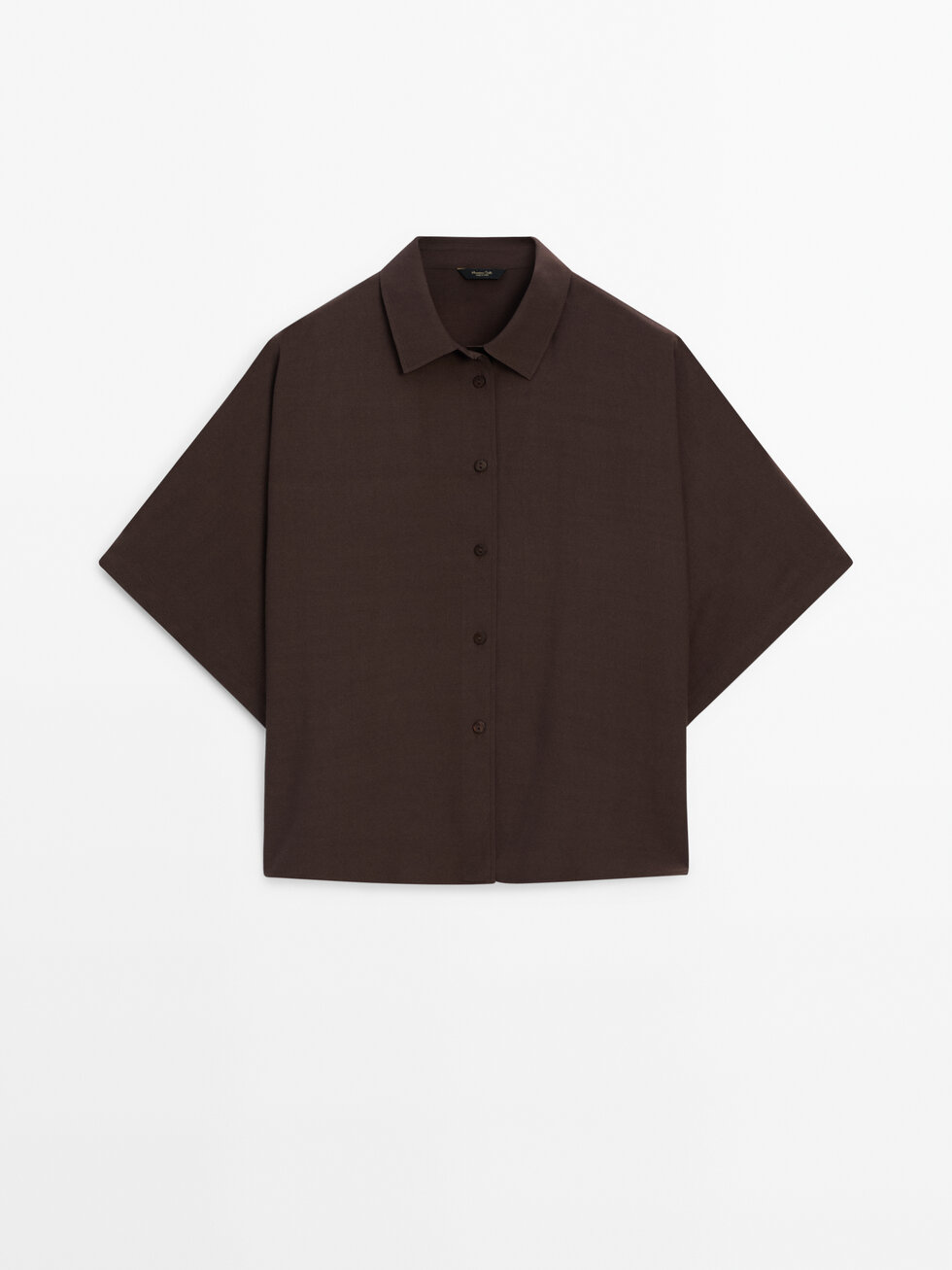 Camisa fluida manga corta