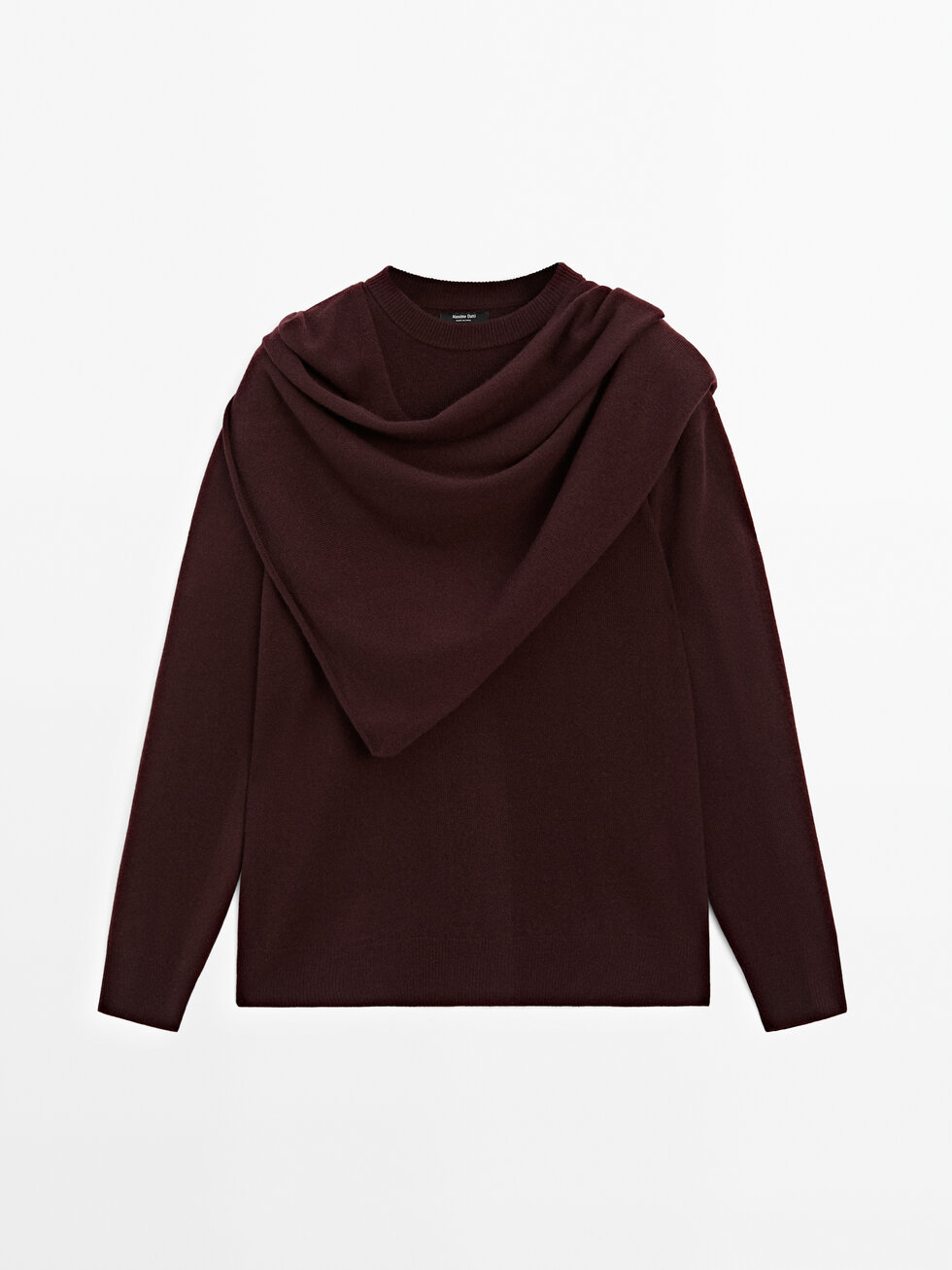100% wool sweater with scarf