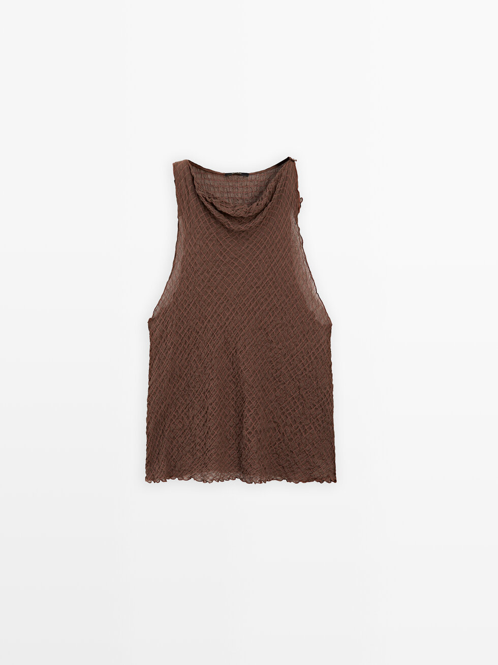 Flowing draped neck top