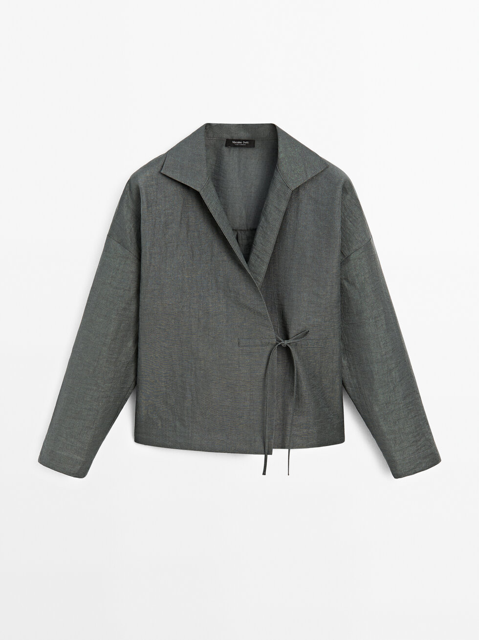 ★ Massimo Dutti★ Stand collar short linen jacket 06778772 6057894500_1_1_14.jpg?t=