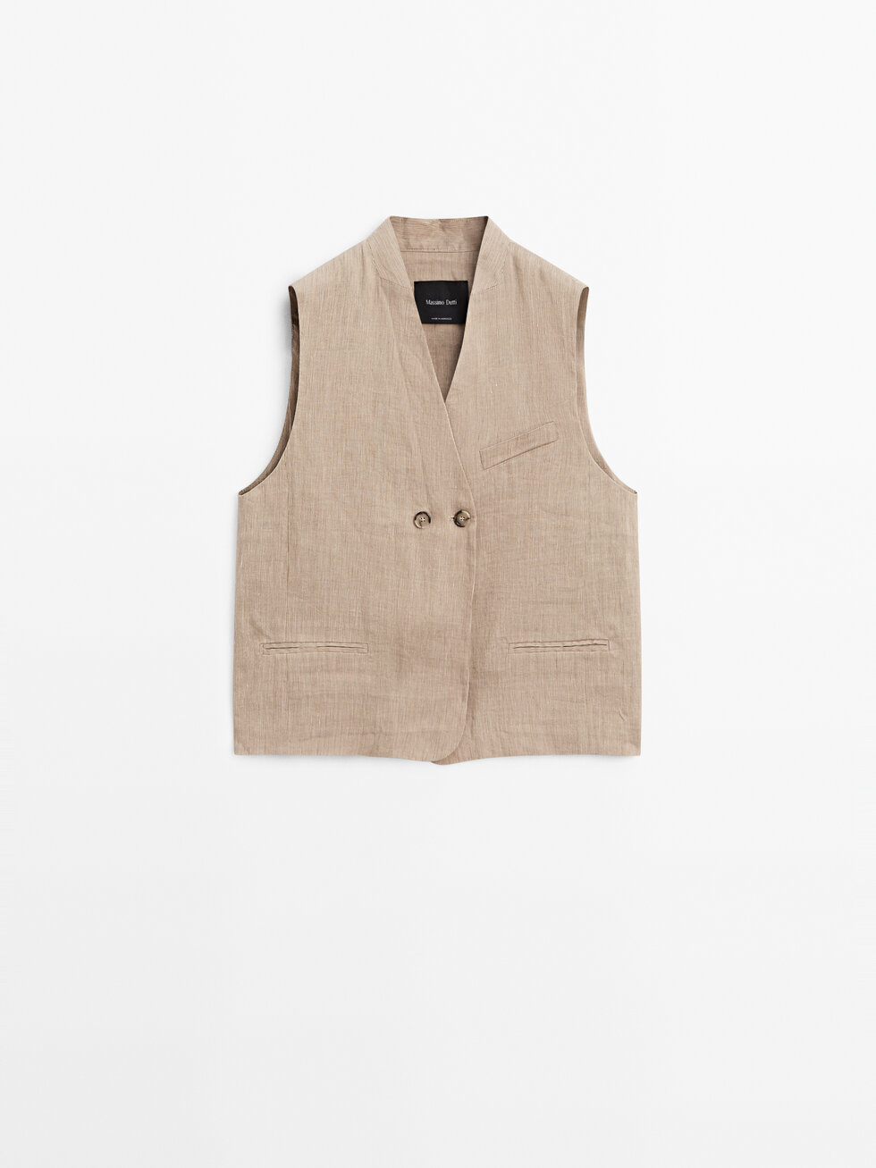 Triibuline poollinane vest