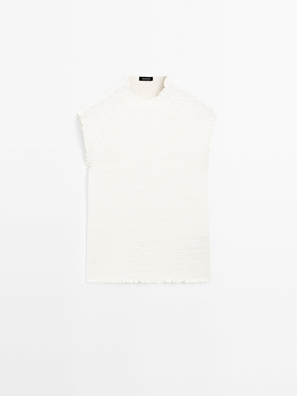 Textured raglan sleeve T-shirt