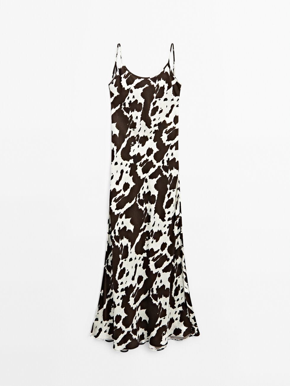 Animal print camisole midi dress
