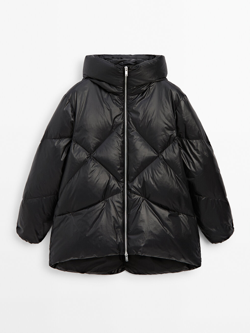 Pufferjacke mit Daunen