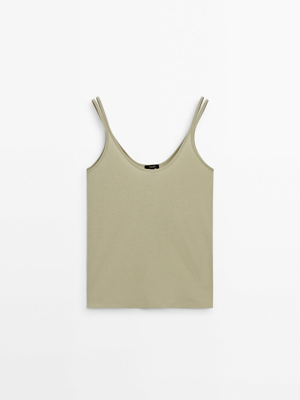 Camiseta tirante doble rib