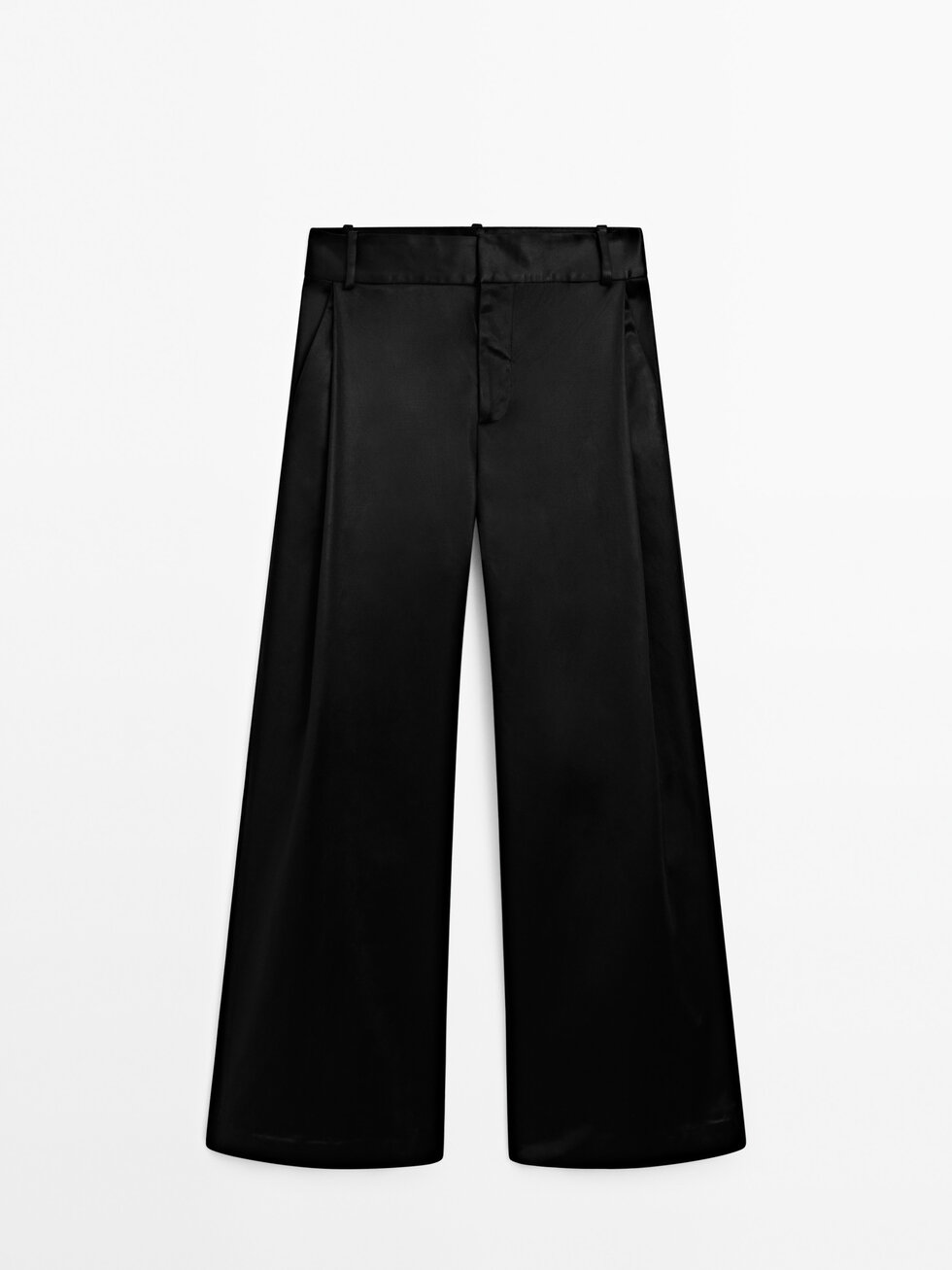 Pantalons rectes detall brillantor -Studio