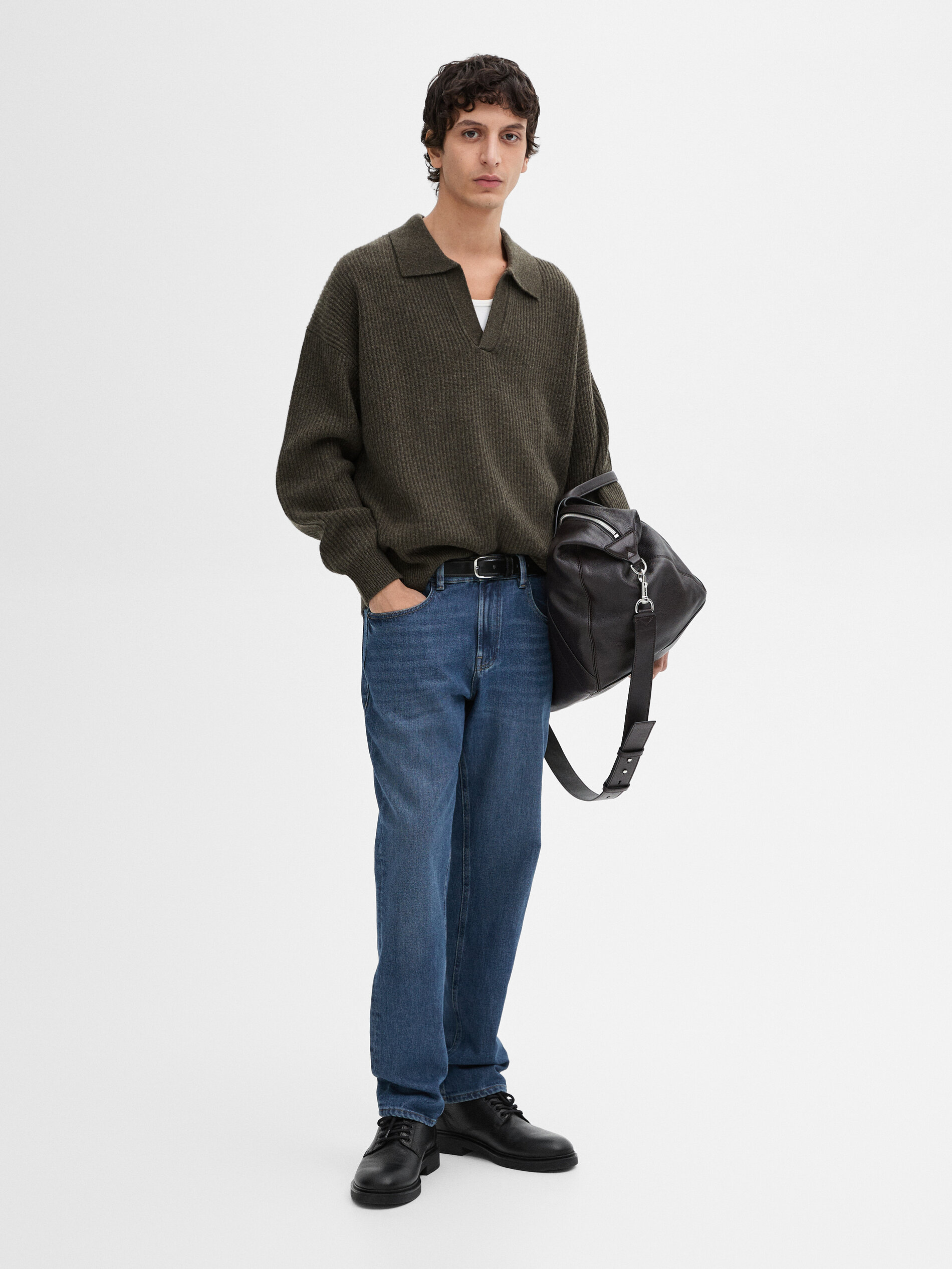 Jean Tapered Fit - Indigo - 36 - Massimo Dutti - Homme