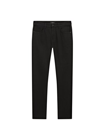 MASSIMO DUTTI Black Coated Skinny Pants Size 2, Tonal high quality Stitching Throughout. All