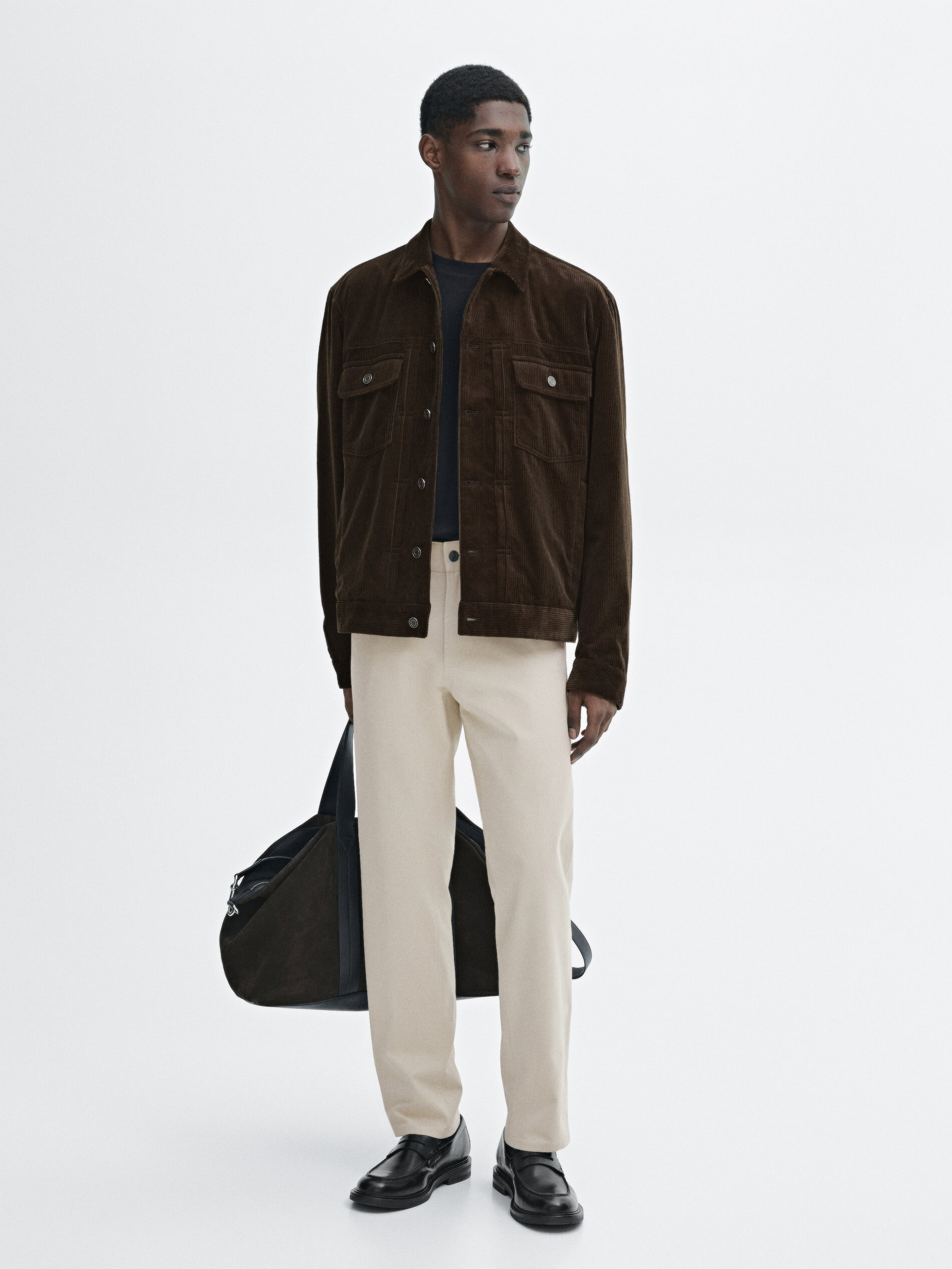 Jean Tapered En Coton Mélangé - Pierre - 30 - Massimo Dutti - Homme