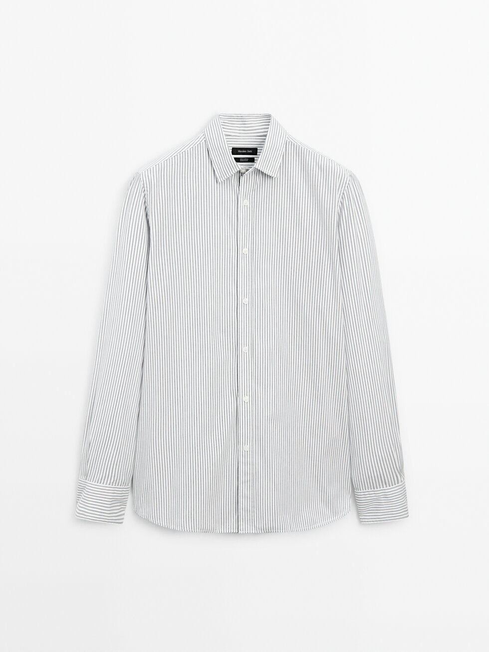 Camisa doble raya regular fit algodón