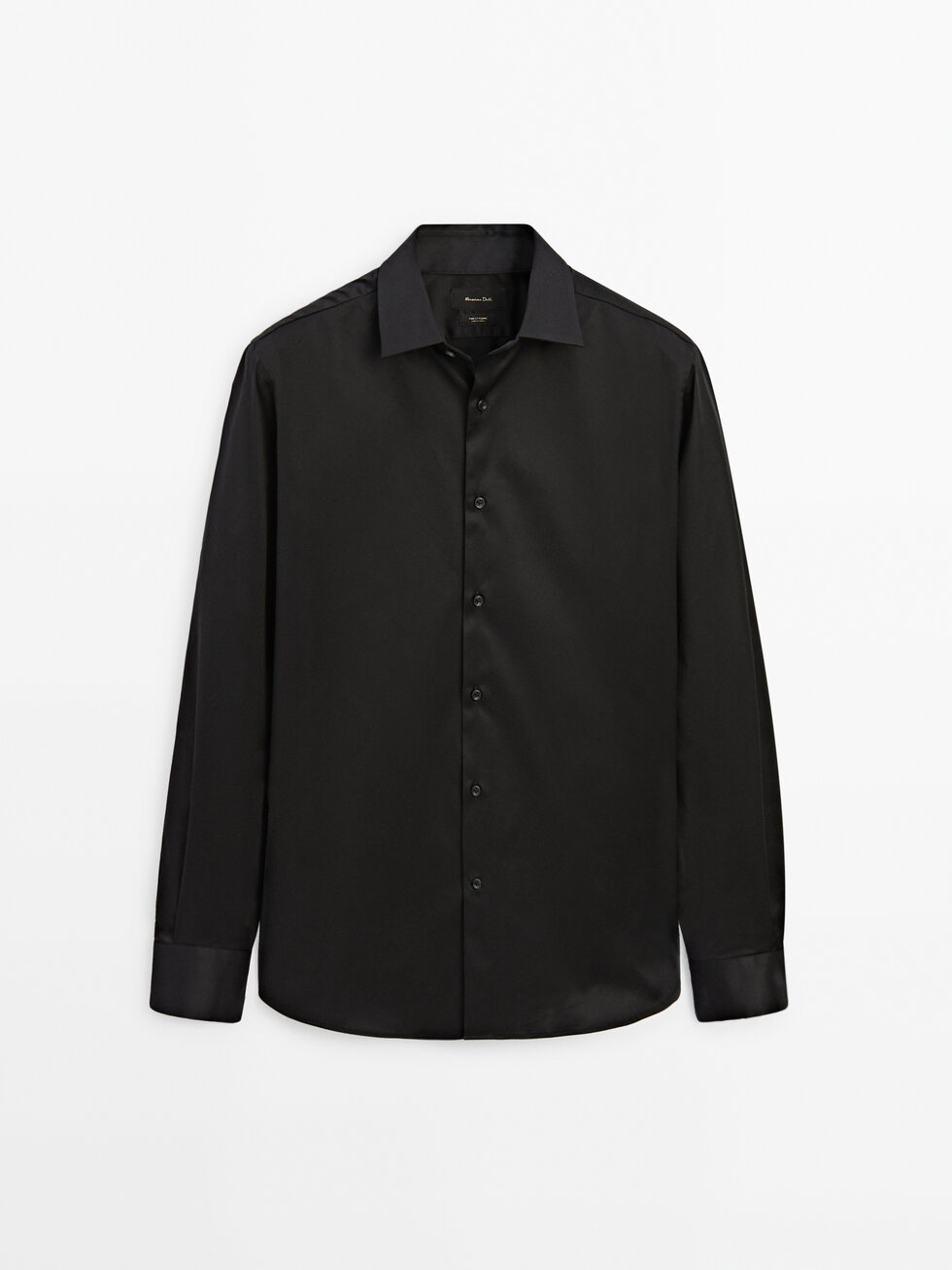 Chemise slim en coton mélangé