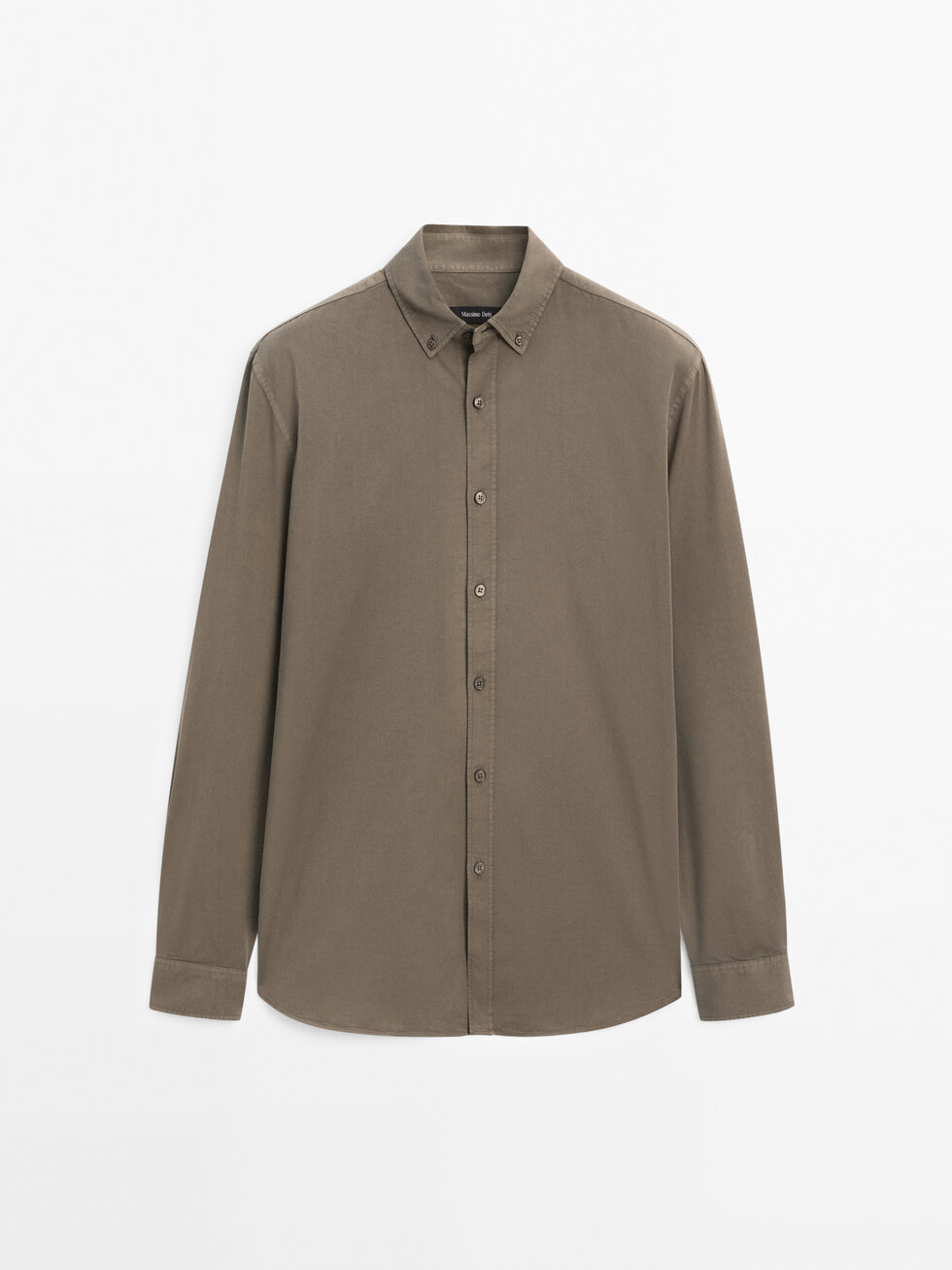 Chemise serge regular fit en coton mélangé