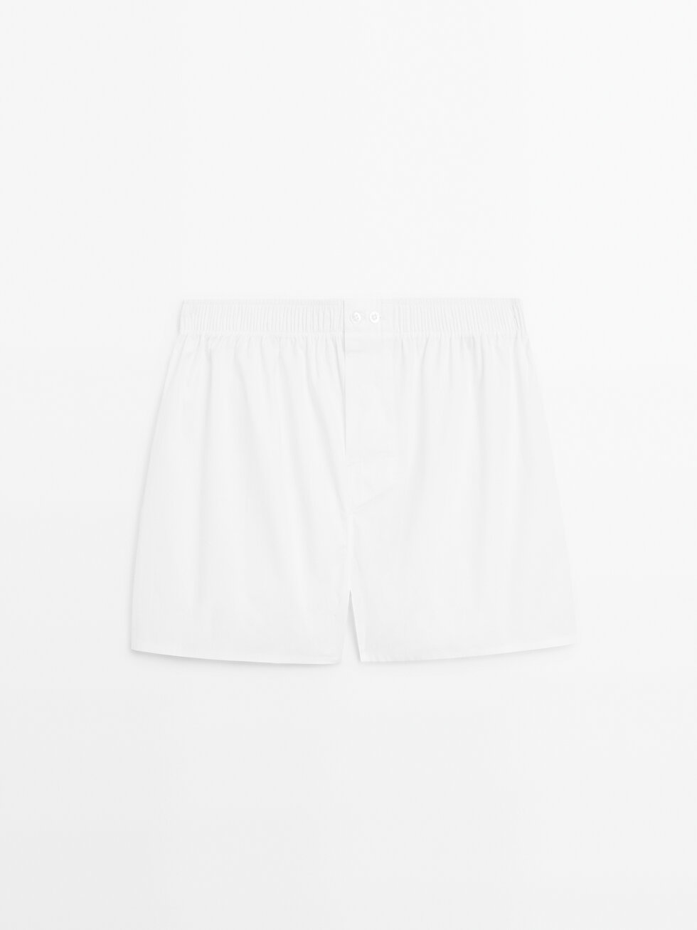 White poplin boxers
