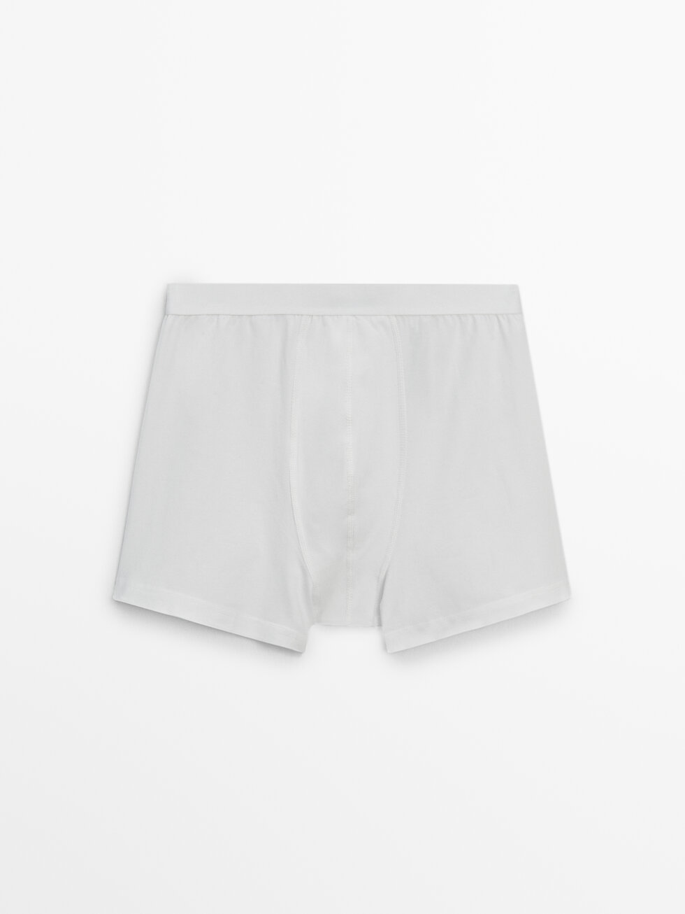 Plain cotton blend boxers