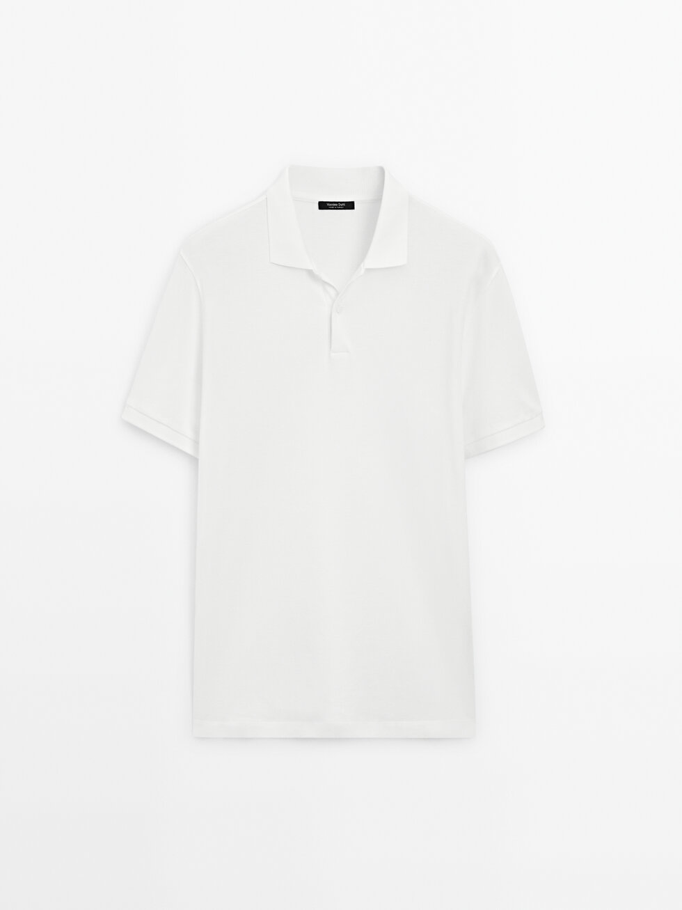 Kaus polo katun piqué bertekstur mikro