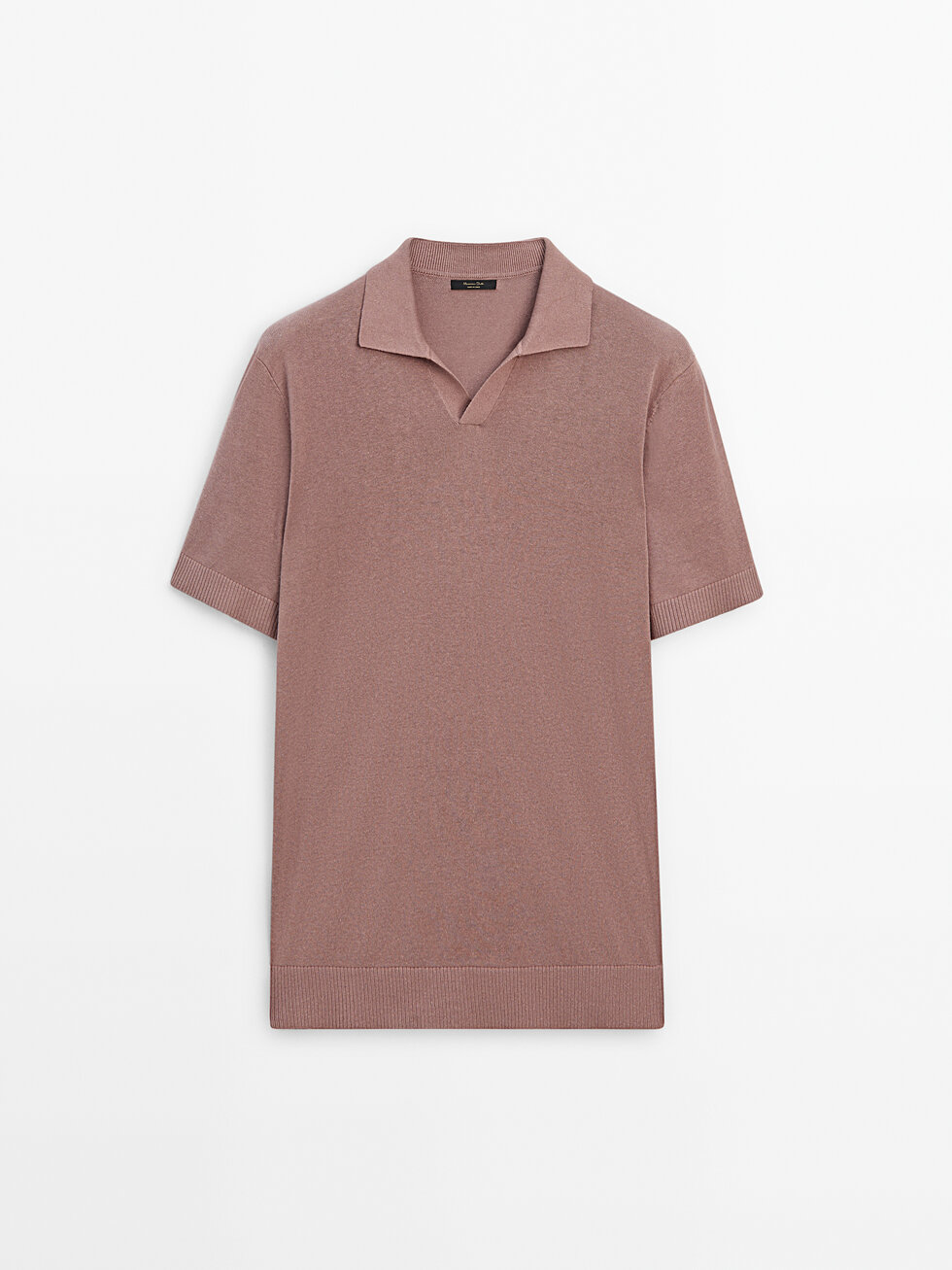 Polo en maille à manches courtes