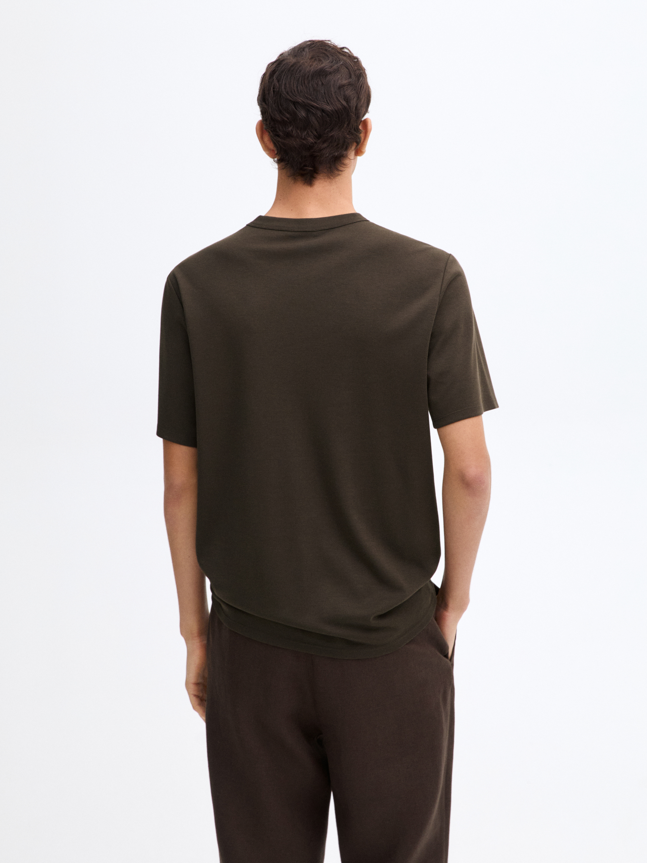 Pamuklu kısa kollu t-shirt