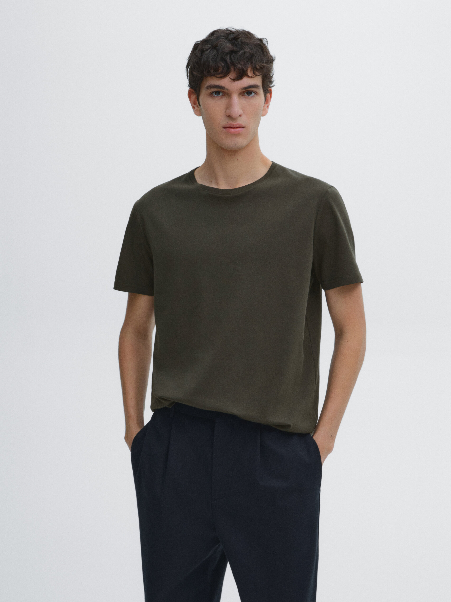 CAMISETAS VERDES Massimo Dutti