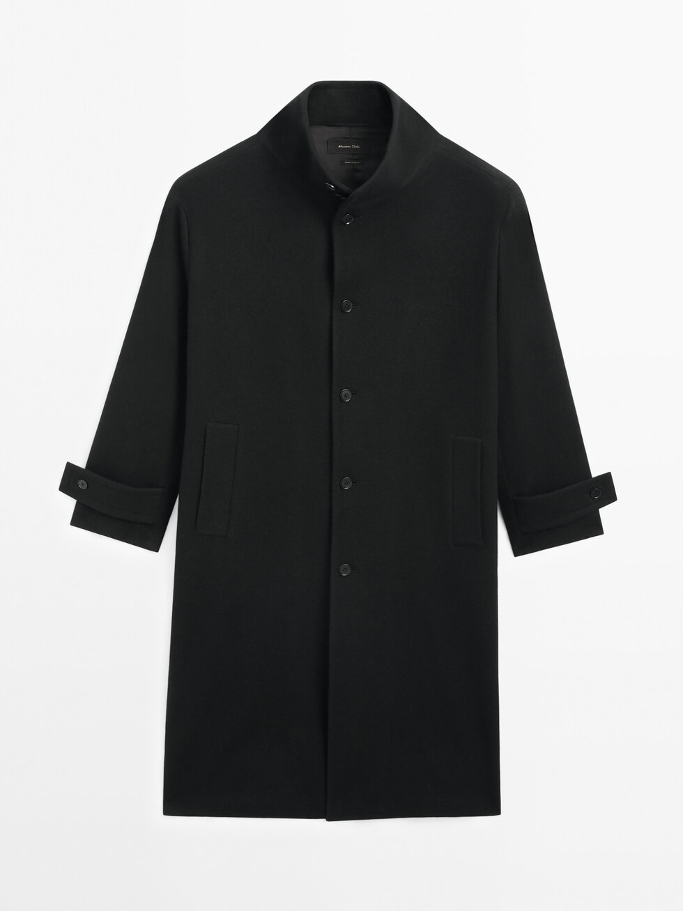 100% wool long coat