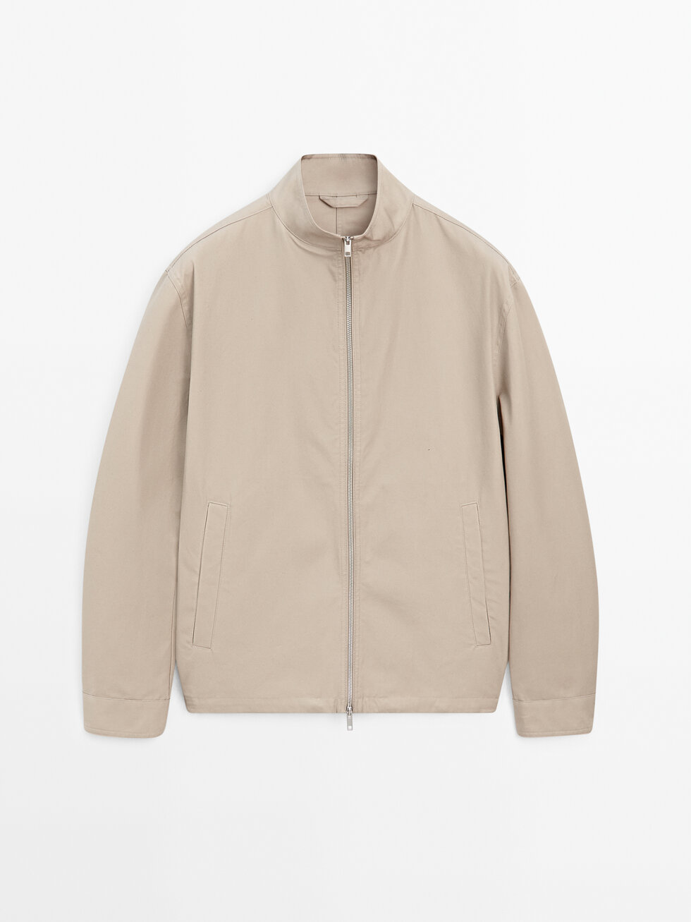 100% cotton zip-up jacket