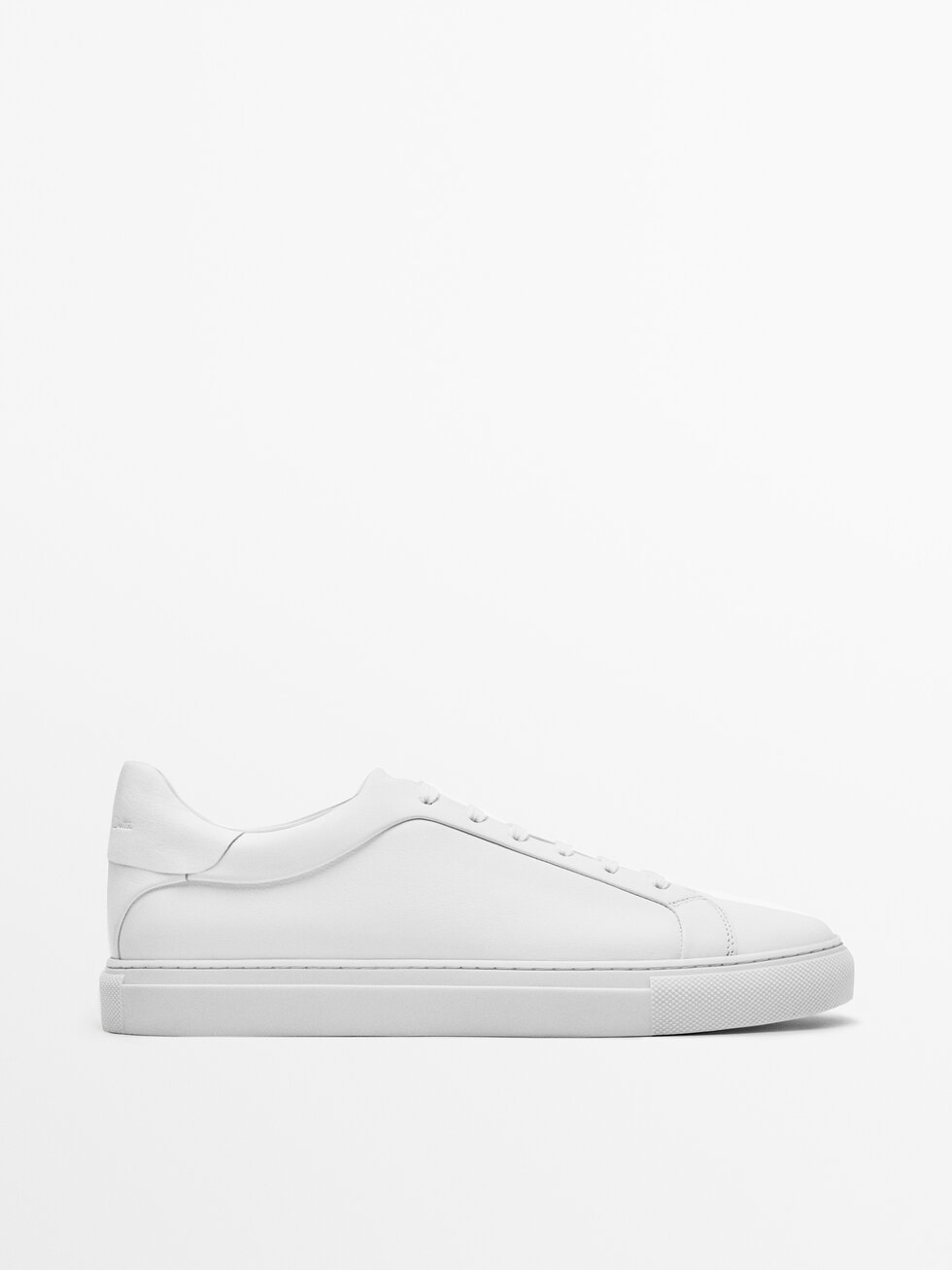 White leather trainers