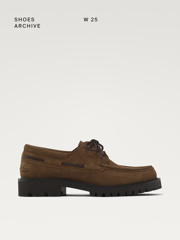 HOT Deck Shoes Sapato Massimo Dutti Boat Shoes Sapatos