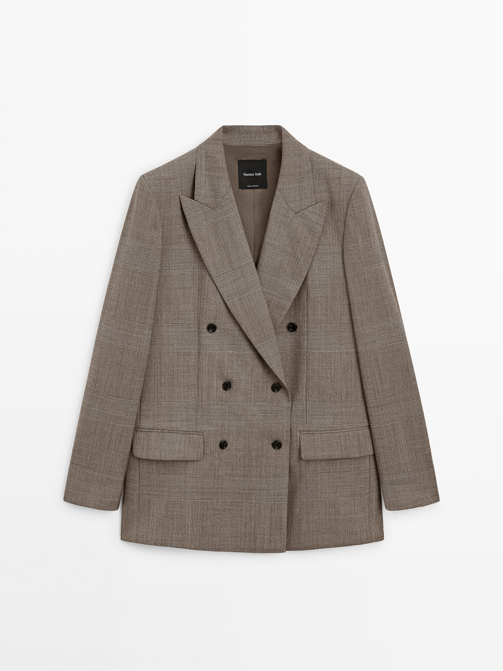 Blazer da completo a quadri in lana