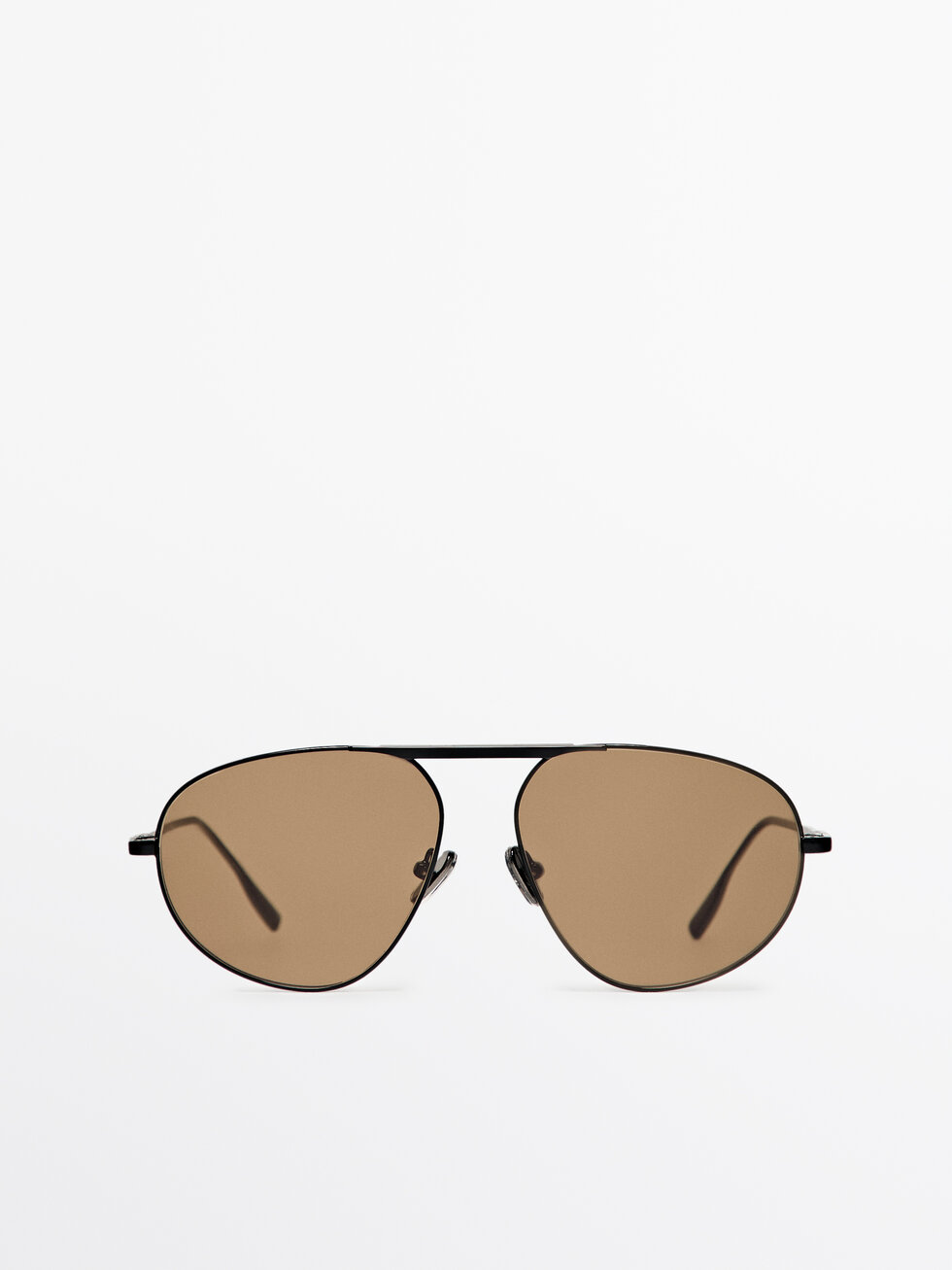 Lentes de sol aviador metálica