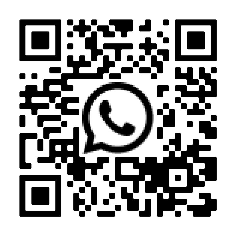 Código QR para contactar a través de WhatsApp