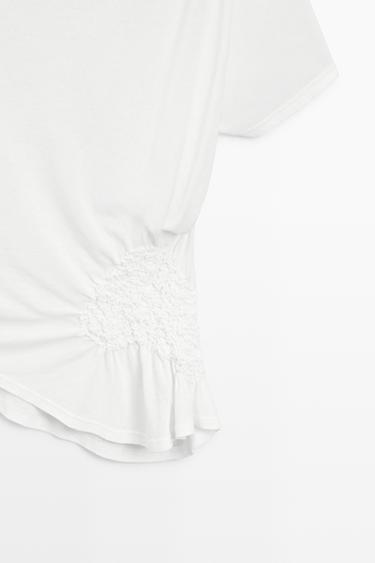 Asymmetric top with embroidered detail — Off white 7