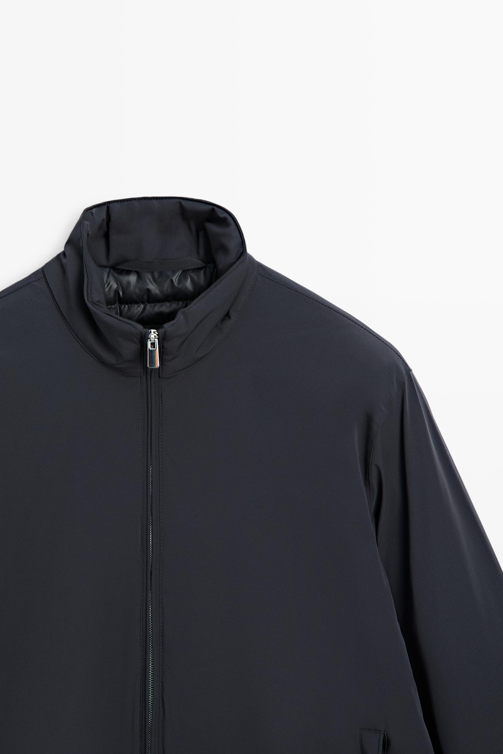 Lightweight quilted bomber jacket — Light Blue