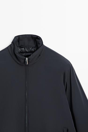 Lightweight quilted down bomber jacket — Light Blue 4