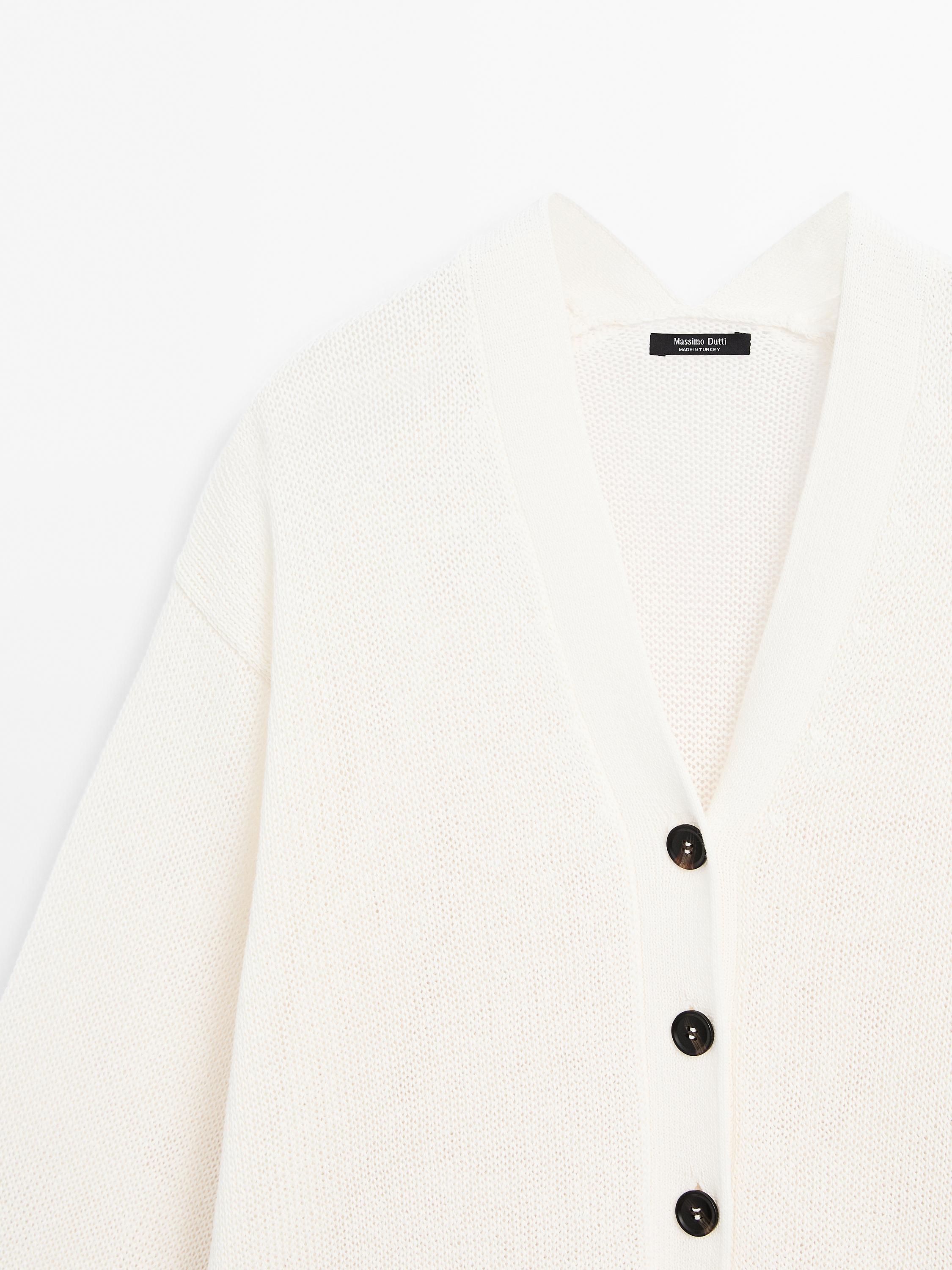 Oversize fine knit cardigan