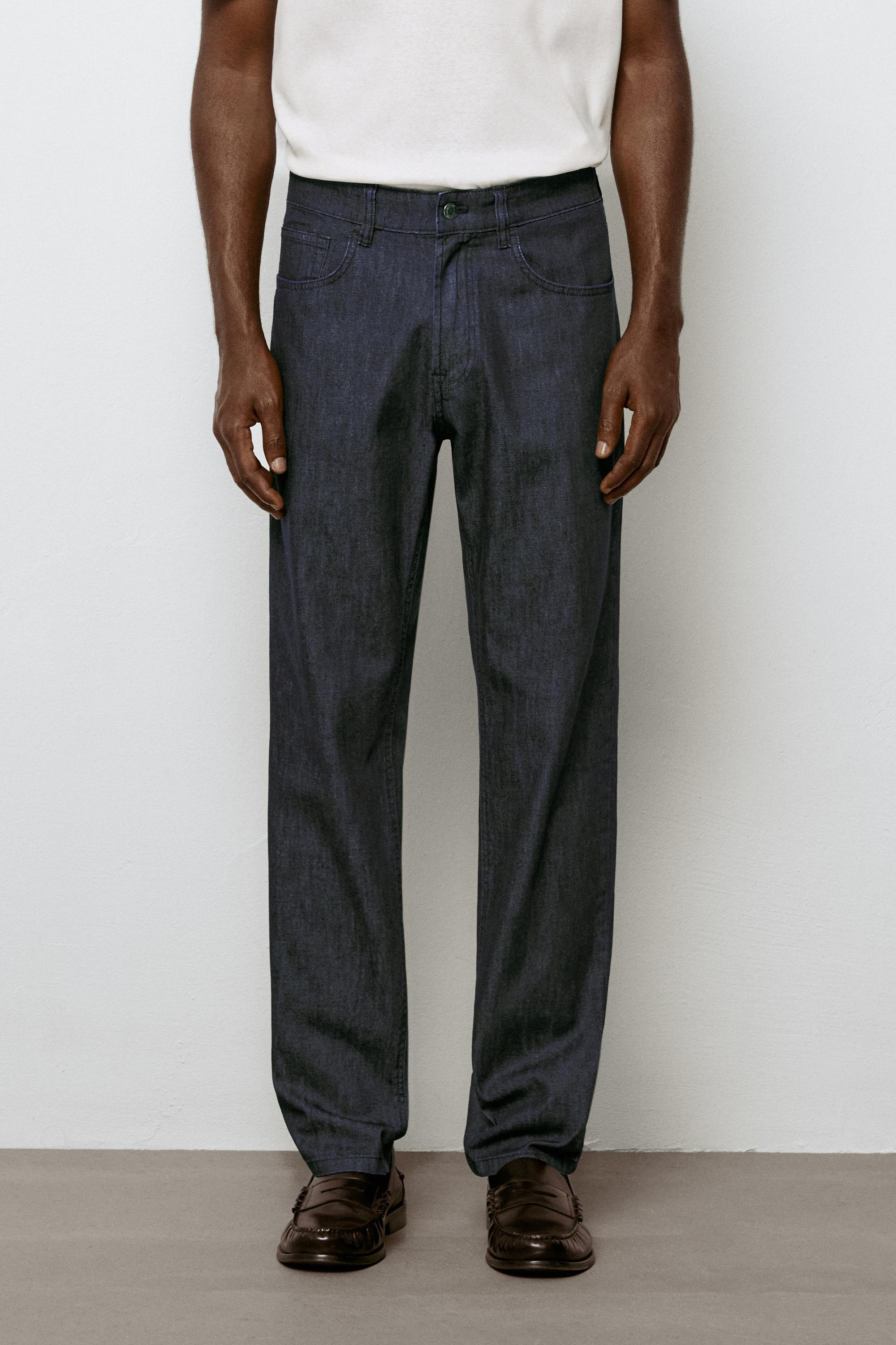 Pantalón tejano tapered fit ligero