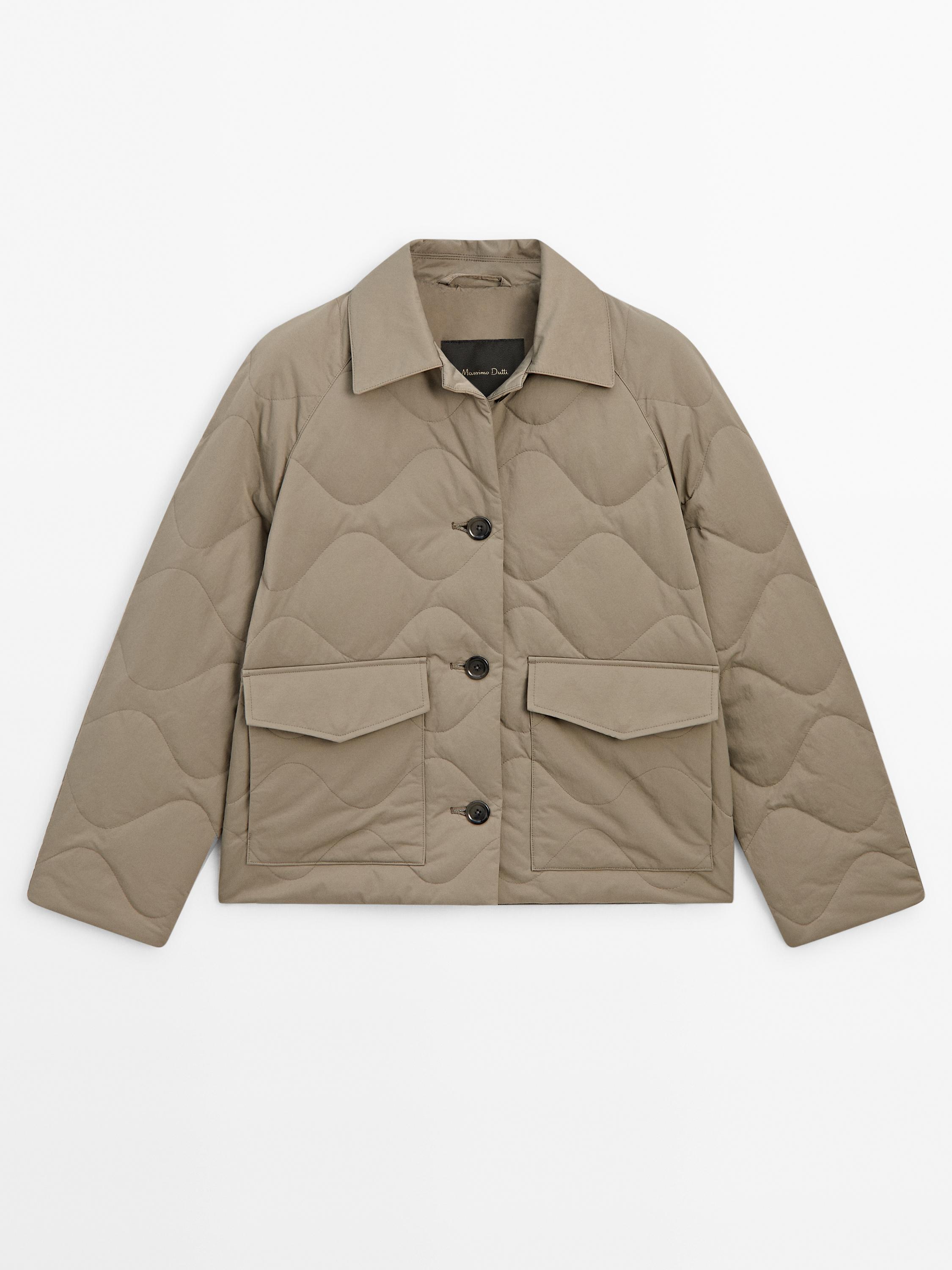 Chaqueta Acolchada Abrigo Plumas Hombre Massimo Dutti Dutti